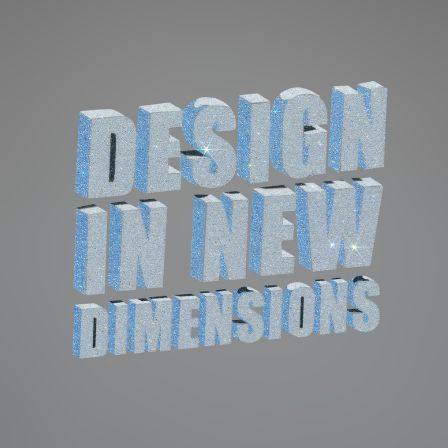 3D design crystal sheets white and malibu blue